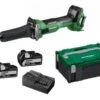 HiKOKI GP18DAWGZ Accu Rechte Slijpmachine 18V - 2x 5.0Ah Accu - 50 Mm - Kunststof Koffer