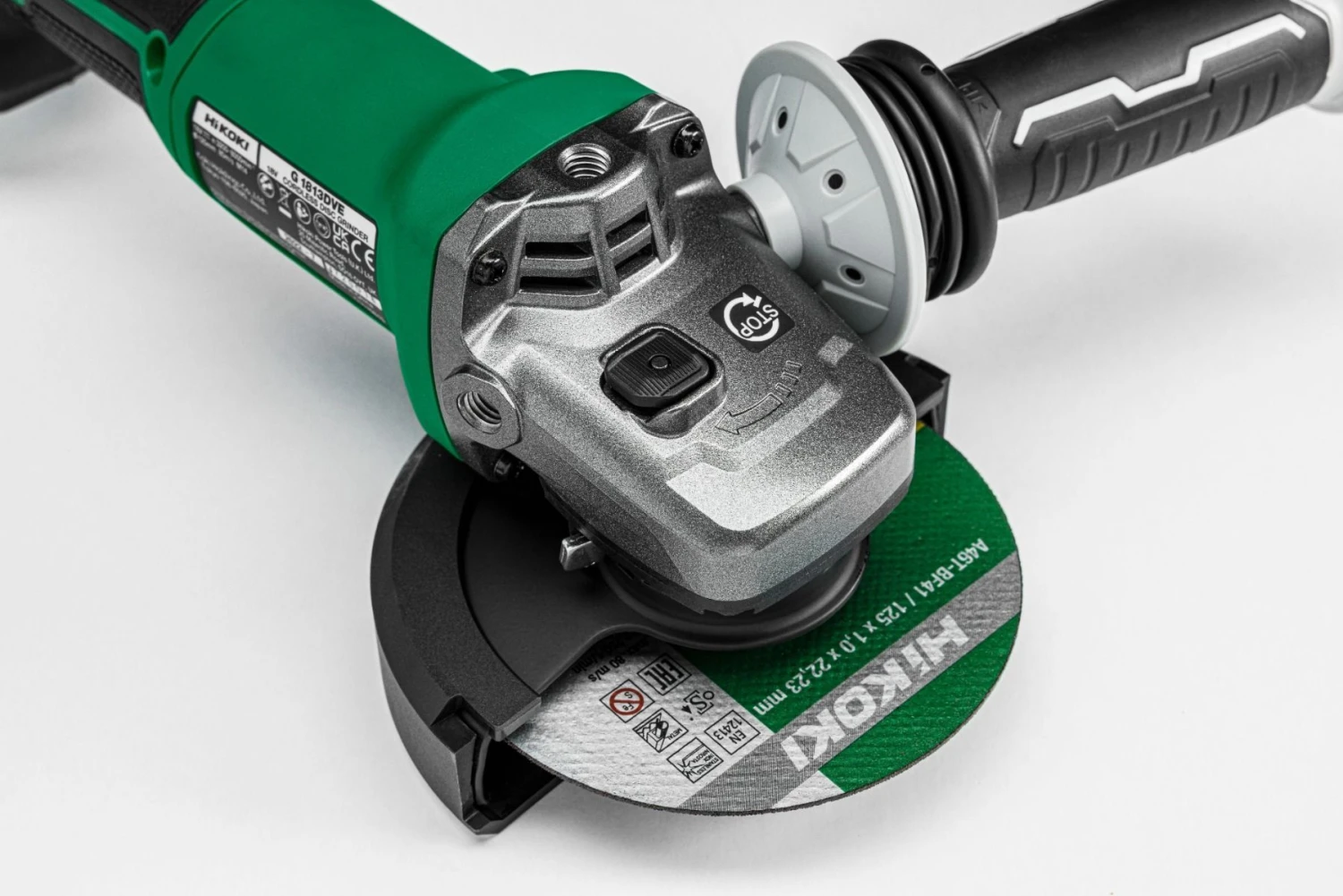 HiKOKI G1813DVE W4Z Accu Haakse Slijpmachine - 18V - 125 Mm 4 HiKOKI G1813DVE W4Z Accu Haakse Slijpmachine - 18V - 125 Mm - Afbeelding 2