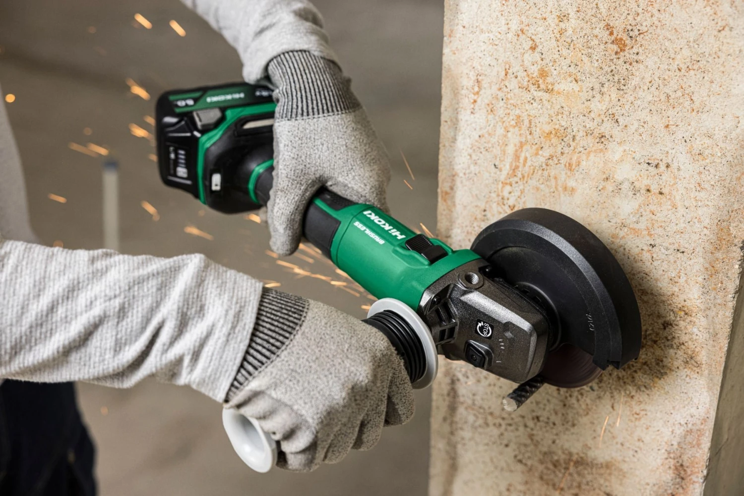 HiKOKI G1813DVE W4Z Accu Haakse Slijpmachine - 18V - 125 Mm 7 HiKOKI G1813DVE W4Z Accu Haakse Slijpmachine - 18V - 125 Mm - Afbeelding 5