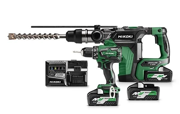 HiKOKI DH36DMAWAPZ 36V Multivolt Li-Ion Accu SDS-Plus Boorhamer & Boor-/schroefmachine Combiset (3x 4,0/8,0Ah Accu) In HSC - Koolborstelloos 3 HiKOKI DH36DMAWAPZ 36V Multivolt Li-Ion Accu SDS-Plus Boorhamer & Boor-/schroefmachine Combiset (3x 4,0/8,0Ah Accu) In HSC - Koolborstelloos