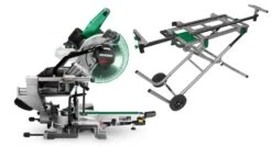 HiKOKI C3610DRAW4WZ Accu Afkortzaag 36V / 255 Mm - Exclusief Lader En Accu's - Incl Onderstel 712650